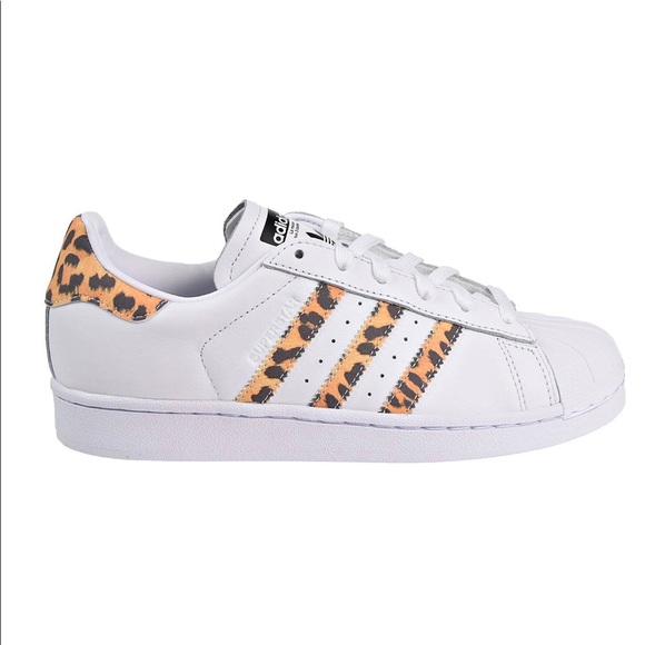 superstar adidas leopard